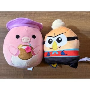 Squishmallows Peter Pig & TeeTurtle Reversible Barnacle Boy Mermaid Man Plush